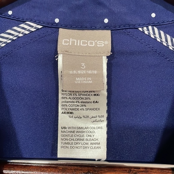 Chicos Polka Dot Lightweight Jacket - Picture 5 of 9